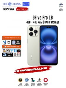 GFive Pro 16 - 4GB RAM - 64GB Storage - Easy Monthly Installments - PTA Approved - 1 Year Official Warranty - The Original Bro Mobiles - TOB70